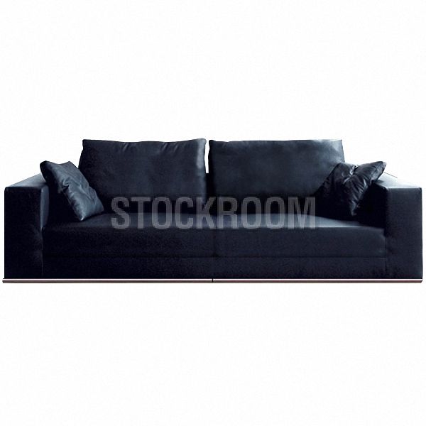 Vella Leather Feather Down Sofa - 2 seater