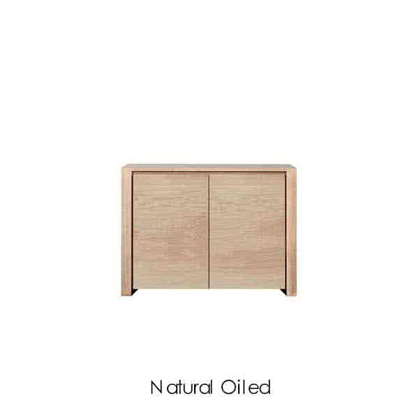Savanna Solid Oak Wood Shoes Cabinet – 2 Doors