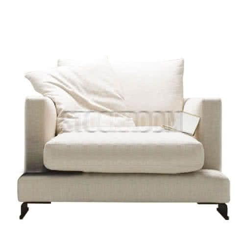Carlo Fabric Feather Down Armchair