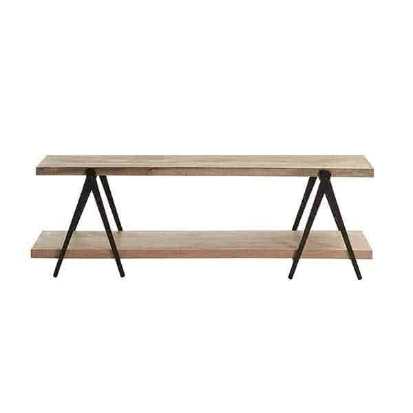Antero Industrial Style Solid Wood Coffee Table / TV Cabinet