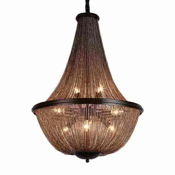 Antique Style Black Chain Chandelier BY STOCKROOM