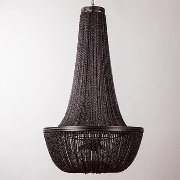 BONNIA - Glamour Ceiling Lamp, Black Chain Chandelier BY STOCKROOM