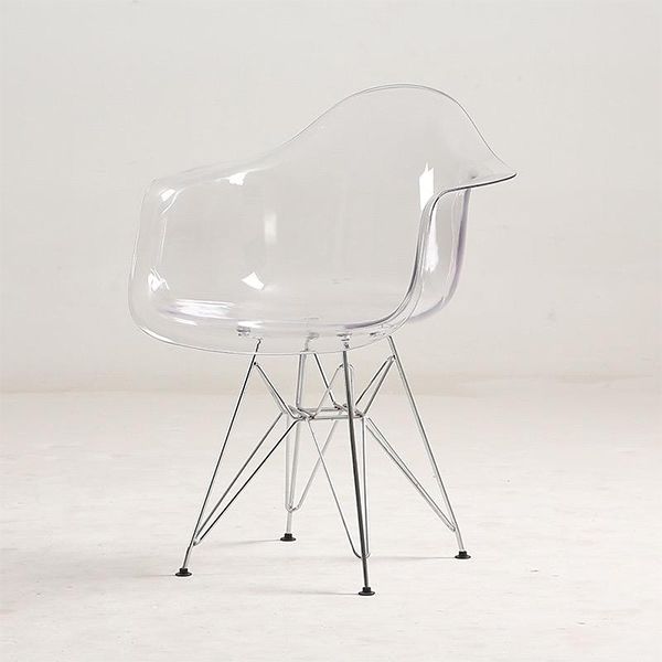 Charles Eames DAR Style Chair - Transparent (Set of 2)