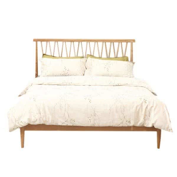 Devon Solid Oak Wood Bed - More Sizes