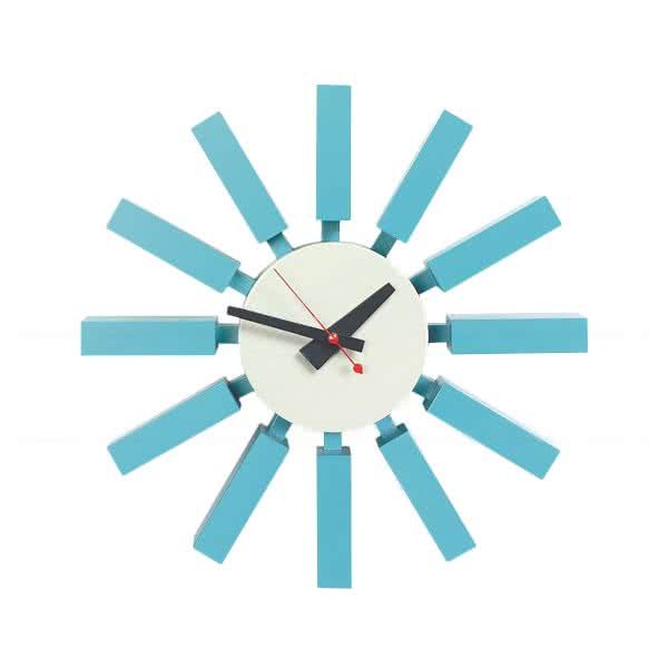 Nelson Style Block Clock - Blue