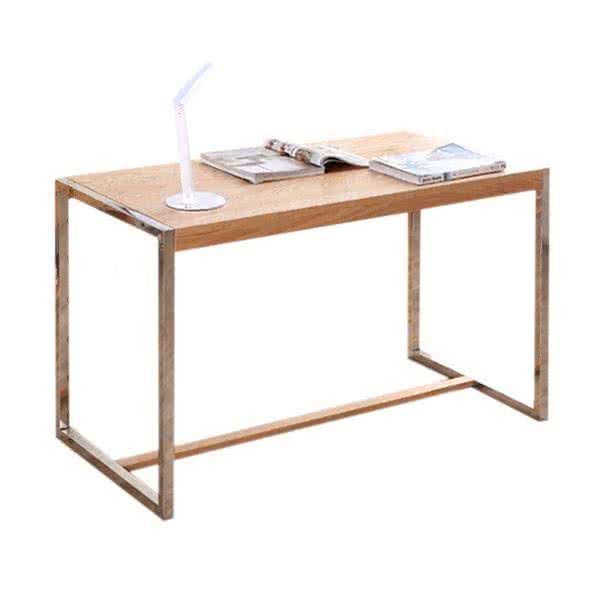 Salvador Solid Wood Table with Stainless Steel Frame