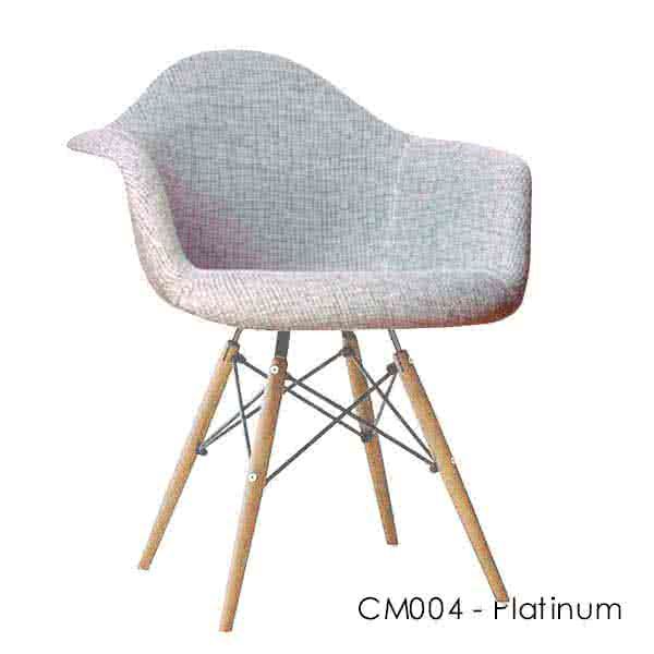 Charles Eames DAW Style Chair - Upholstered - Full Fabric