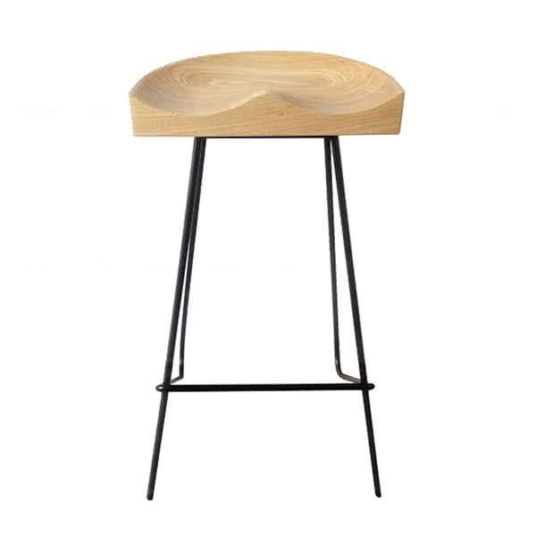 Tractor Style Counter Bar Stool with Metal Base