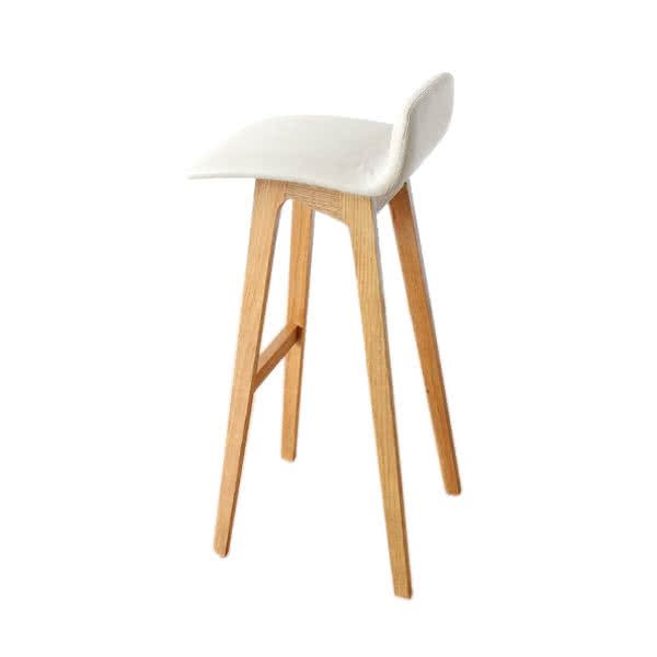 Bentwood Leather Bar Stool