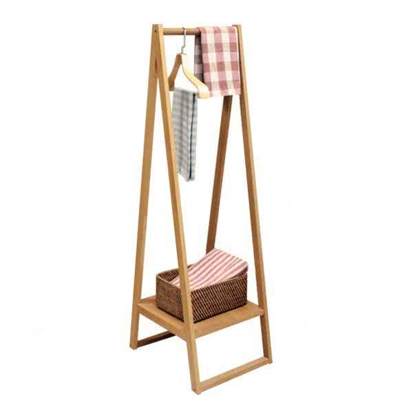 Alden Solid Oak Clothes Rack