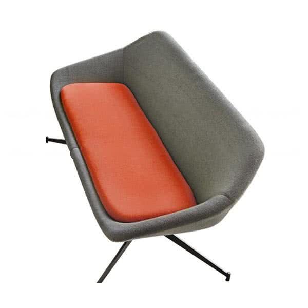 Ezra Dual Tone Fabric Sofa - 2 Seater