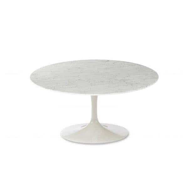 Eero Saarinen Tulip Style Round Coffee Table - Marble