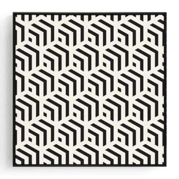 Stockroom Artworks - Square Canvas Wall Art - Honeycomb Pattern - More Sizes