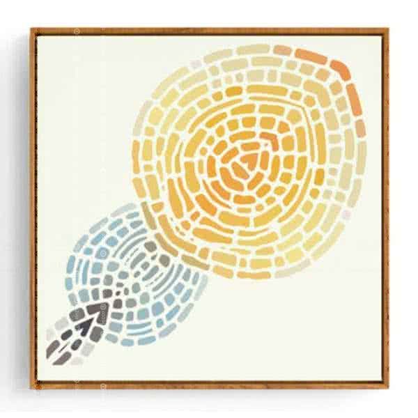 Stockroom Artworks - Square Canvas Wall Art - Connection - More Sizes