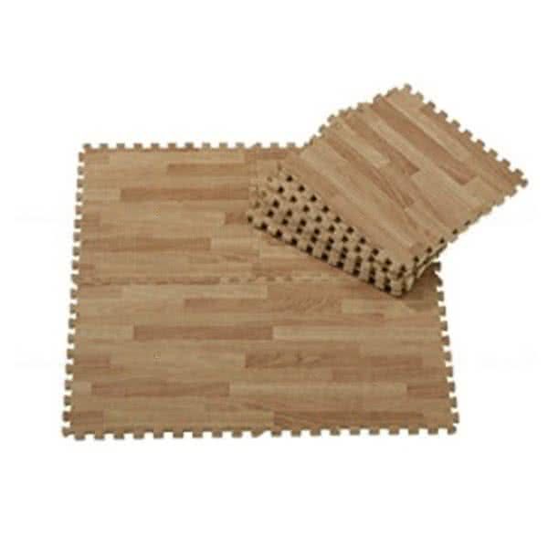 Woodsoft Faux Wood Foam Play Mat (Pack of 9 Tiles) - Ash
