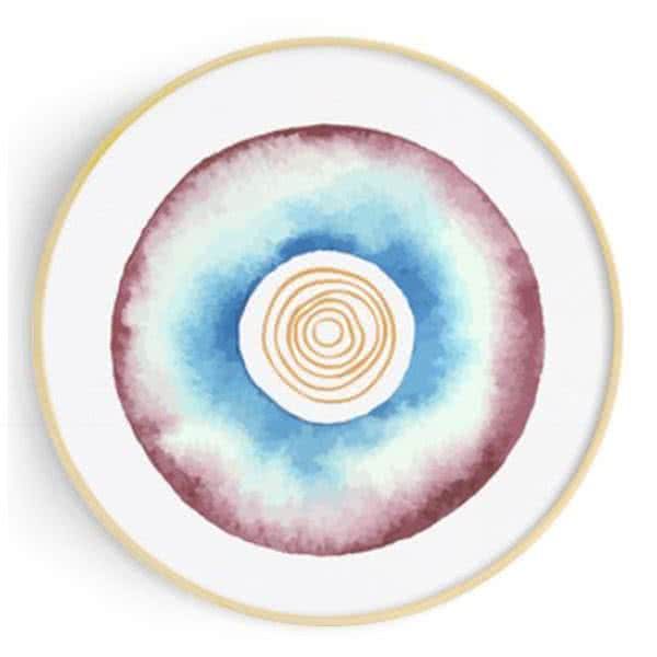 Stockroom Artworks - Circle Canvas Wall Art - Buoy and Vortex - More Sizes