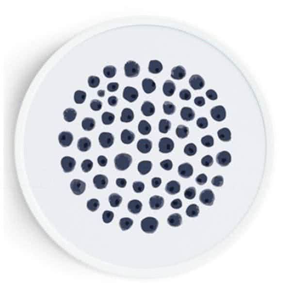 Stockroom Artworks - Circle Canvas Wall Art - Gray Dots - More Sizes