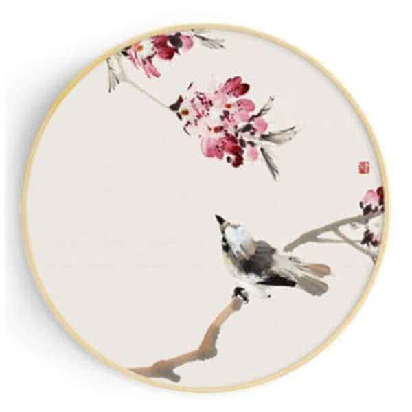 Stockroom Artworks - Circle Canvas Wall Art - Broadbill - More Sizes