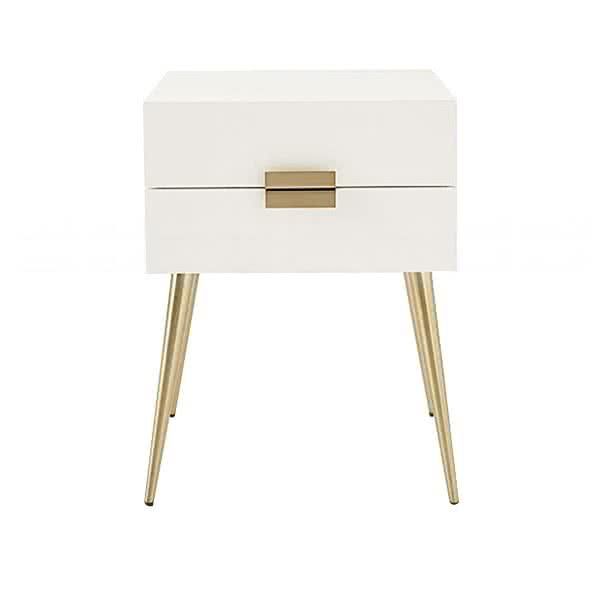 Aryana White Bedside Table 
