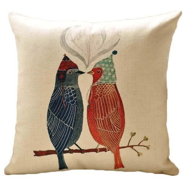 Double Birds 2 Decorative Cushion