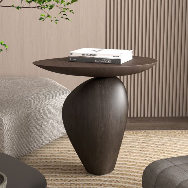 Duke Contemporary Fiberglass Side Table /  Coffee Table