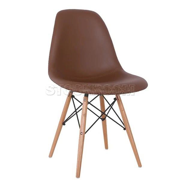 Eames DSW Style Dining Chair - Leather Version