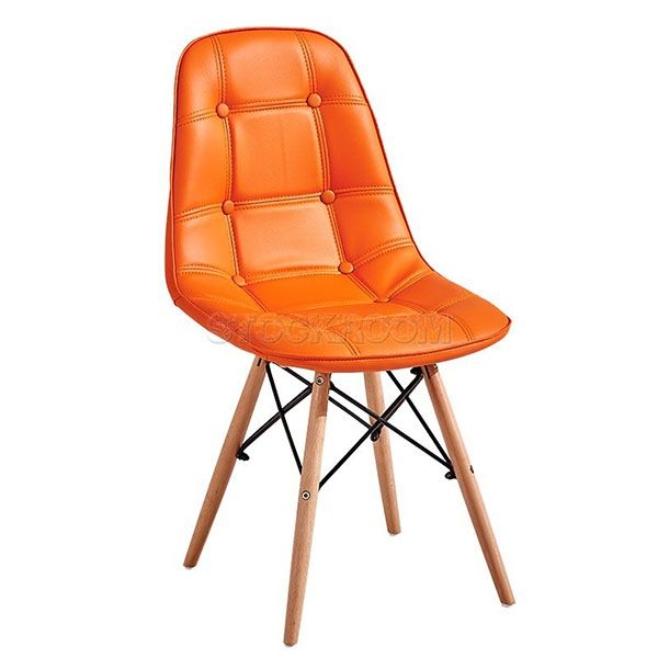 Eames DSW Style Dining Chair - Molded Leather Version