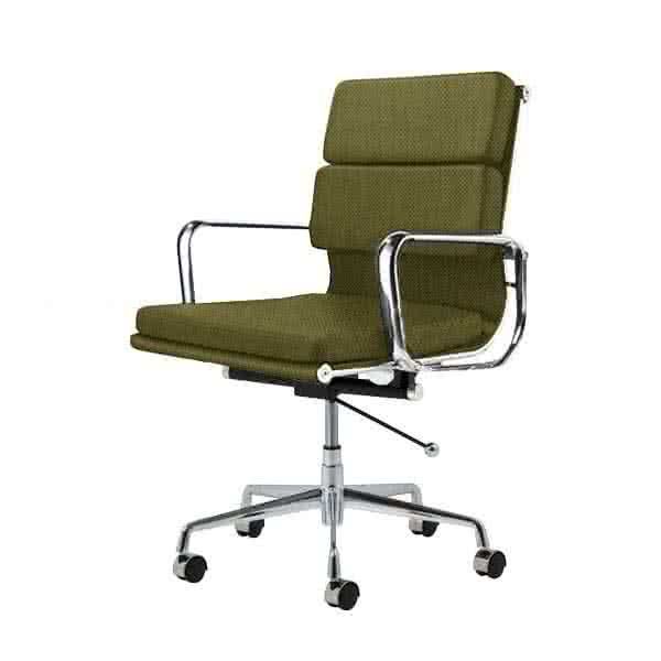 Eames Style Fabric Softpad Lowback Office Chair With Castors
