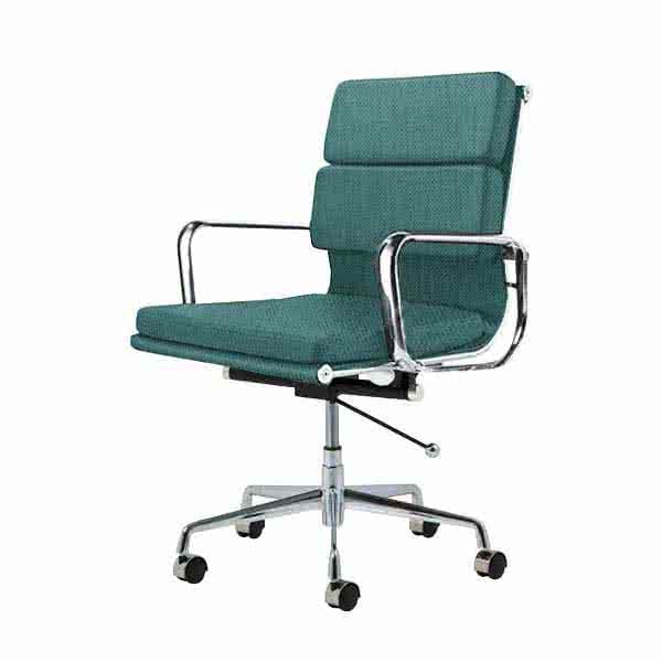 Eames Style Fabric Softpad Lowback Office Chair With Castors