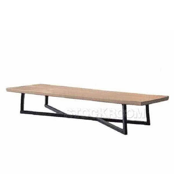 Enoch Solid Wood Industrial Loft Bench