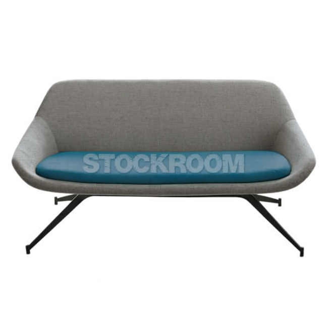 Ezra Dual Tone Fabric Sofa - 2 Seater