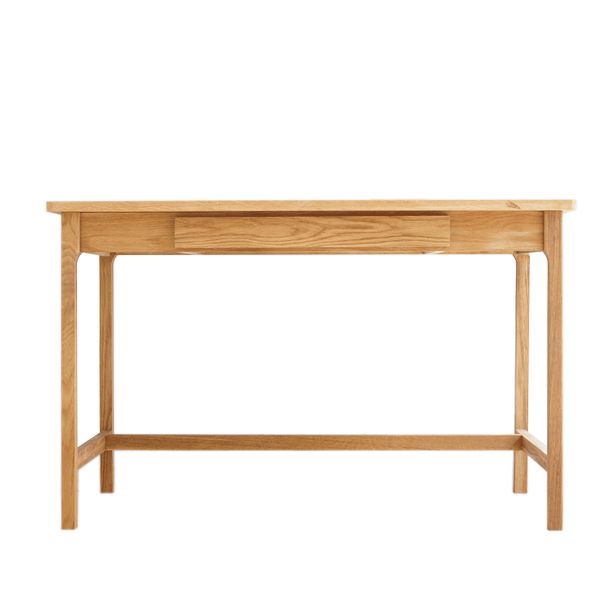 Fulvio Solid Oak Wood Desk with Drawer