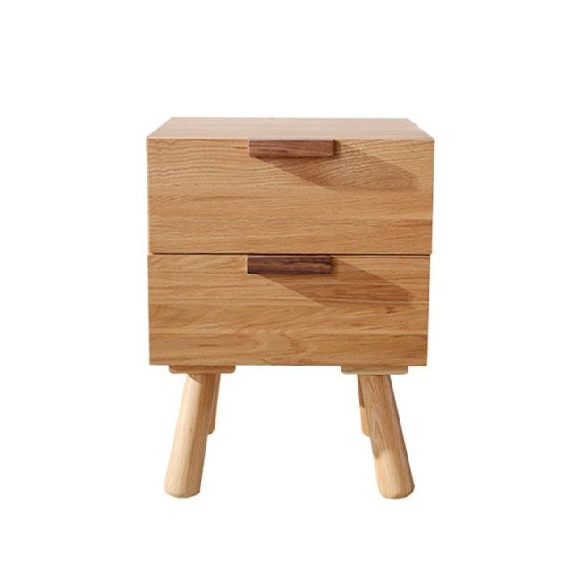 GENEVA Oak Wood Bedside Table
