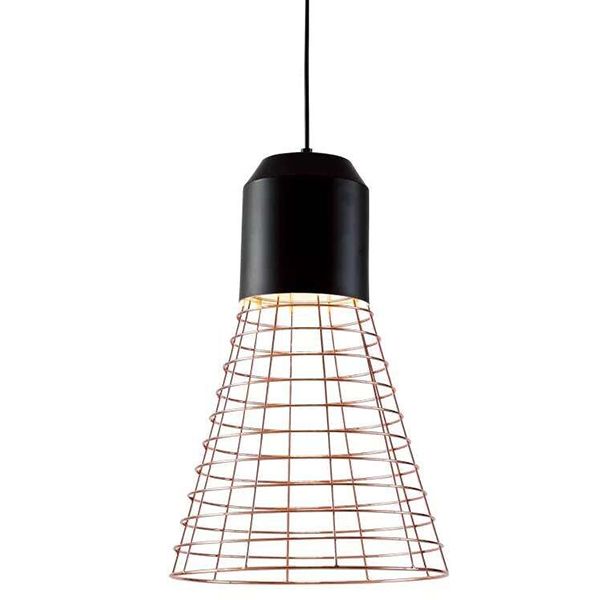 Harland Style Pendant Lamp - Tall - Front Side