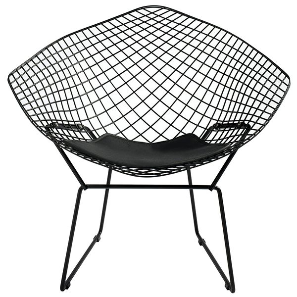 Bertoia Style Diamond Lounge Chair