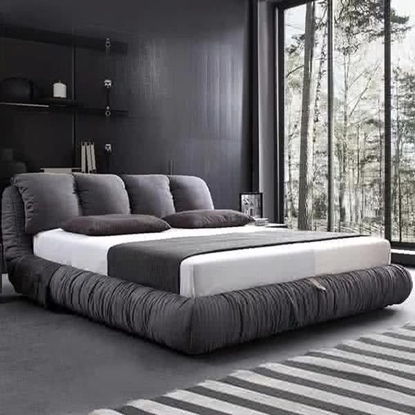 Wesleyan Fabric Upholstered Bed Frame