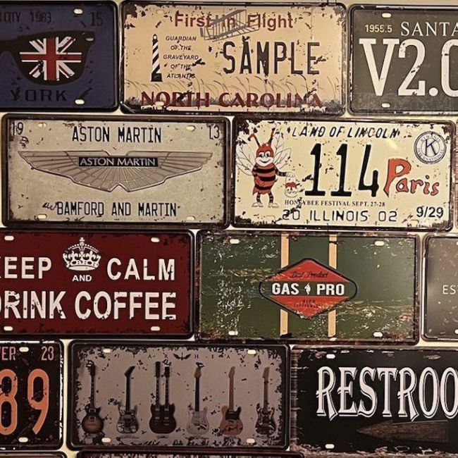 Limited item - Random Car Plate For 10 pcs