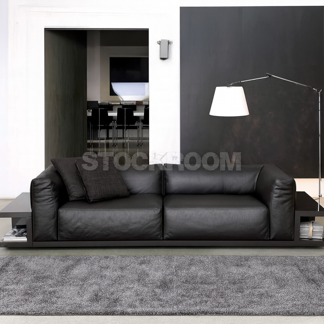 Jacquard Leather Sofa