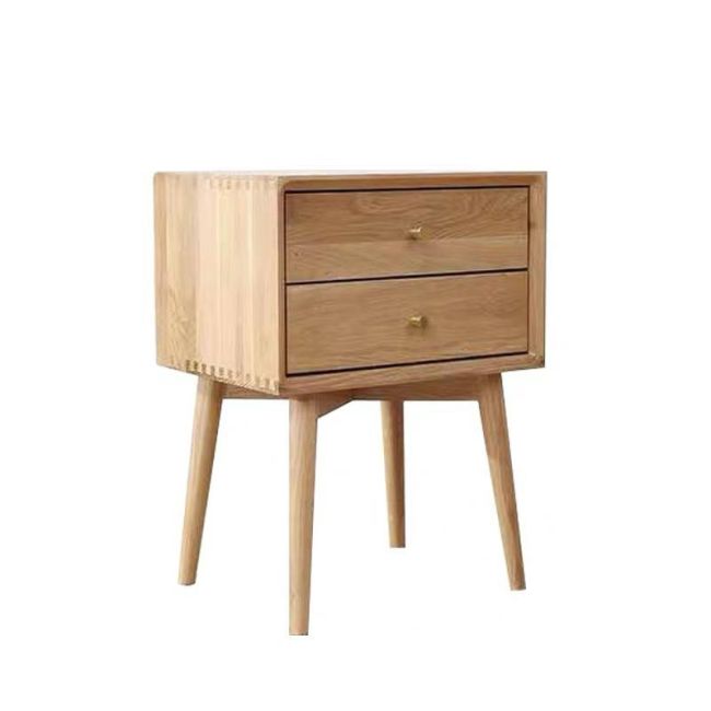 Lambert Solid Oak Wood Bedside Table & Night Stand