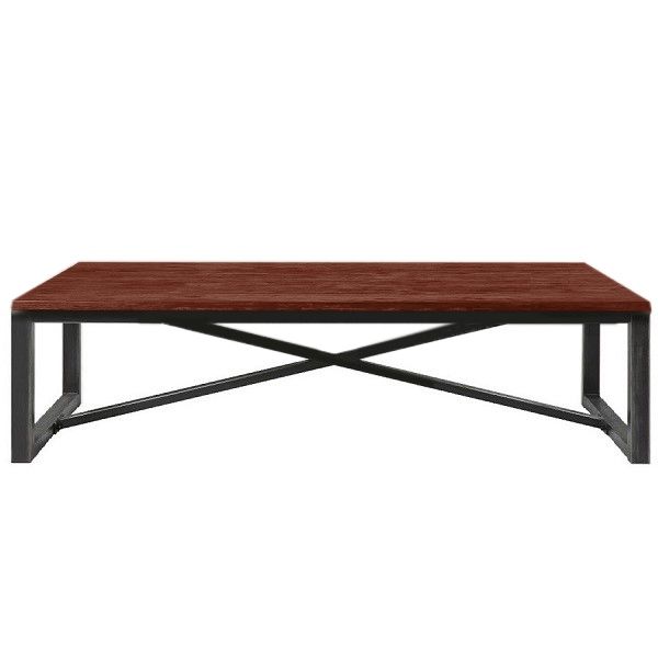 Loft Style Industrial Solid Wood Coffee Table