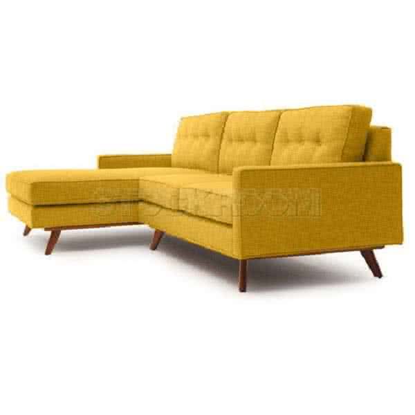 Lucas Fabric / Leather Sofa - L Shape