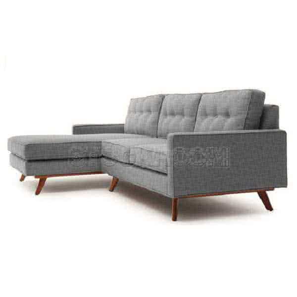 Lucas Fabric / Leather Sofa - L Shape