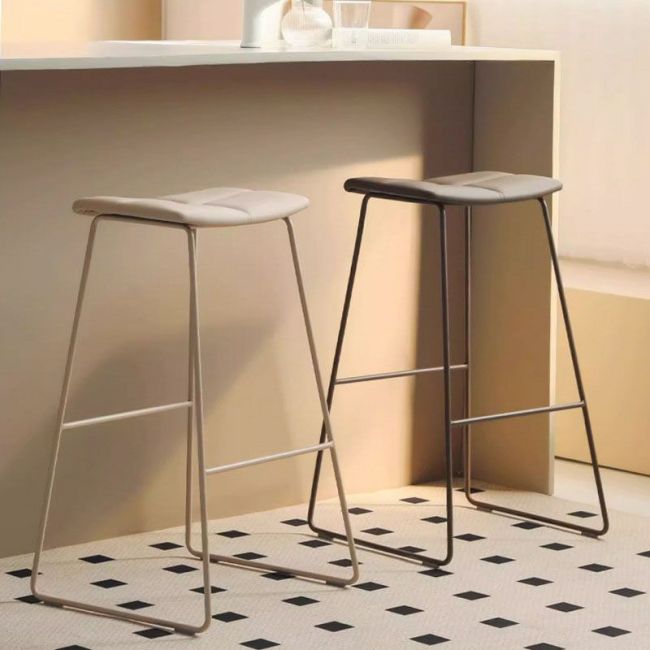 Margery II Leather Upholstered Barstool