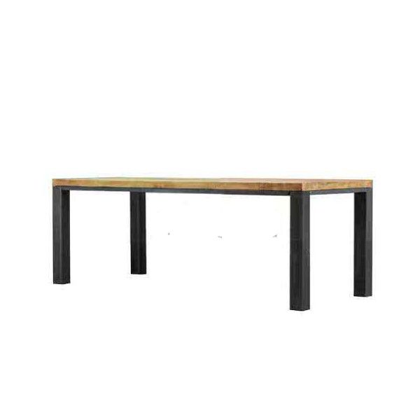 Metztli Industrial Style Solid Wood Coffee Table