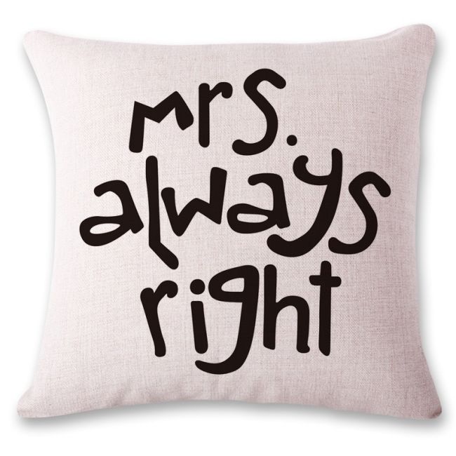 Mrs Always Right Cushion