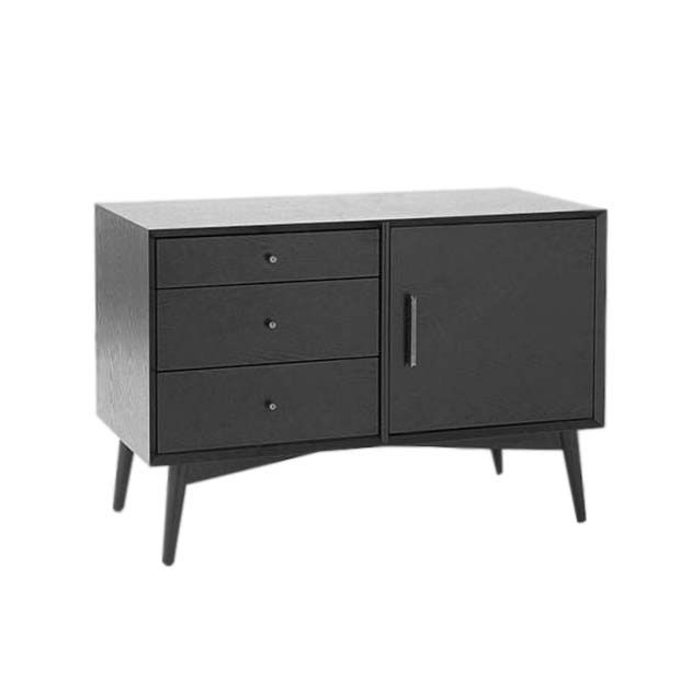 Percy Black Compact Sideboard Storage