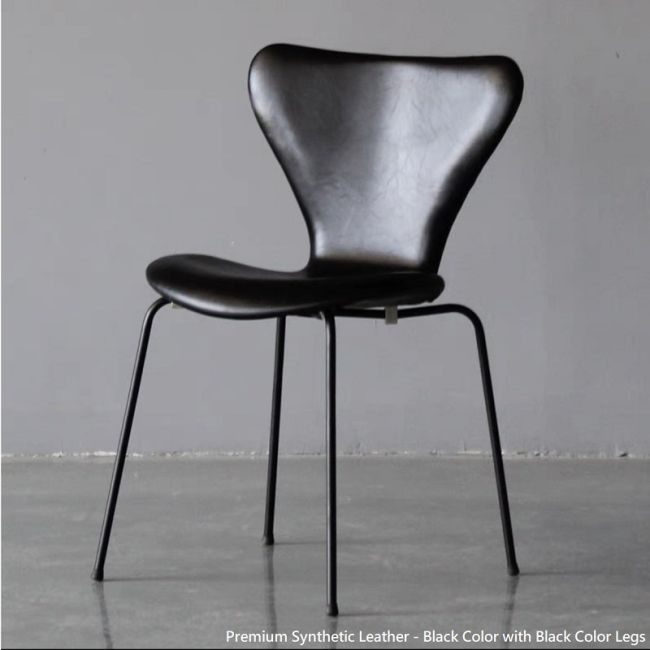 Arne Jacobsen Series 7 Style Upholstered Dining Chair - Stackable Chair 