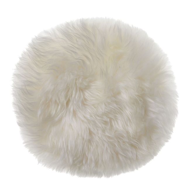 Sheepskin Round Chair Seat Pad