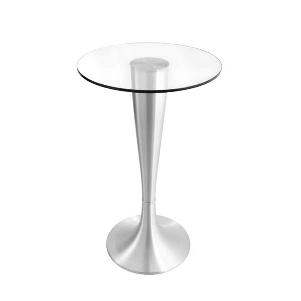 Silvio Round Glass Bar Table