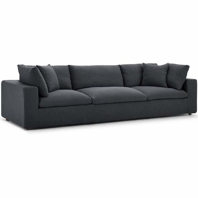 Valeria Fabric Feather Down Sofa - 3 seater